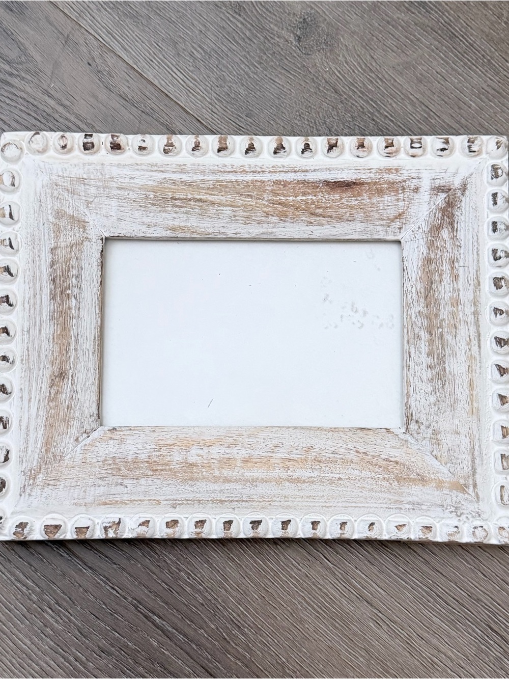 Rustic Whitewashed Photo Frame -  4”x6”